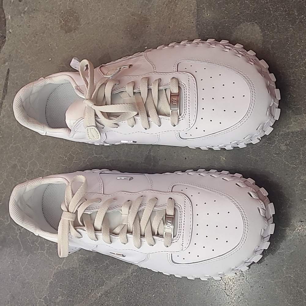 JACQUEMUS X NIKE J FORCE SNEAKER SHOES WHITE MENS SZ 11.5 WOMENS SZ 13 - Picture 8 of 9